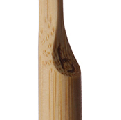 Contoured bamboo handle